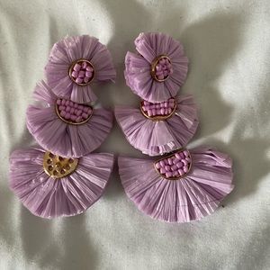 Purple earrings